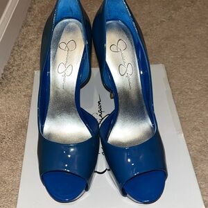 Jessica Simpson Blue Pump, size 9.5